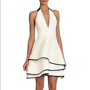 Ruffled halter dress